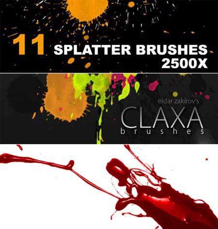   Photoshop - Brush splatter