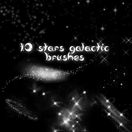 Brushes fot Photoshop - 10 Stars Galactic