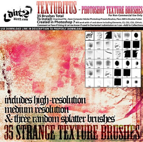 Brushes for Photoshop - Texturitus Brushes for Photoshop - Texturitus