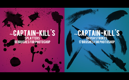 Splatter Brushes & Paint Brush Strokes Splatter Brushes & Paint Brush Strokes