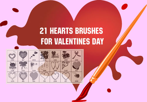 21 Hearts Brushes for Valentines Day 21 Hearts Brushes for Valentines Day
