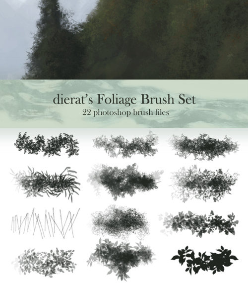 Foliage Brush Set