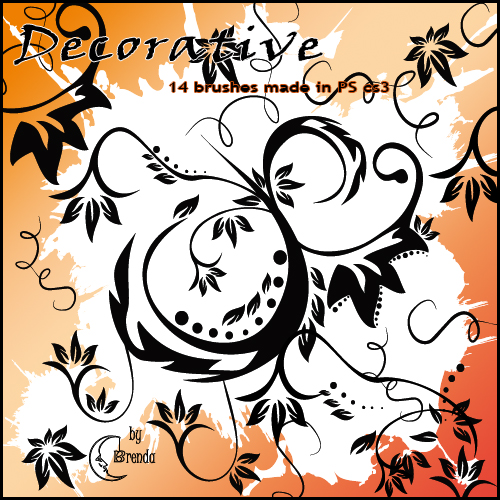 Кисти для Photoshop - Decorative Brushes by Brenda Кисти для Photoshop - Decorative Brushes by Brenda