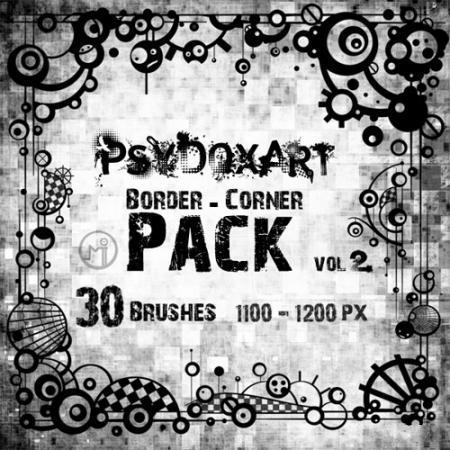 Border Corner Pack. vol. 2 - Кисти для фотошопа Border Corner Pack. vol. 2 - Кисти для фотошопа
