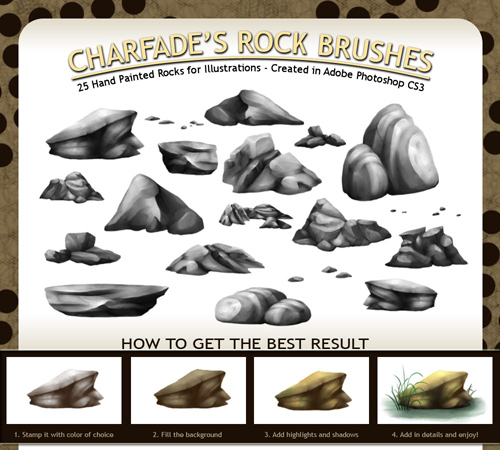 Charfade's Rock Brushes Charfade's Rock Brushes