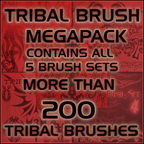 Сборник кистей для фотошопа "Tribal brushes" Сборник кистей для фотошопа "Tribal brushes"