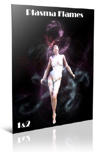 Plasma Flames Photoshop Brushes