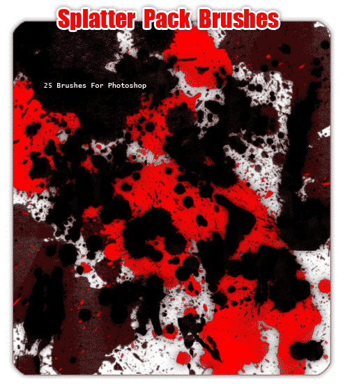 Garfcore Splatter Pack - 25 ������ ��� Photoshop