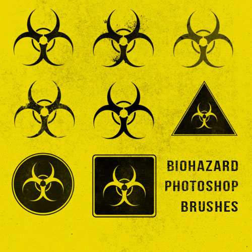 Brushes for Photoshop - Grunge Biohazard Brushes for Photoshop - Grunge Biohazard