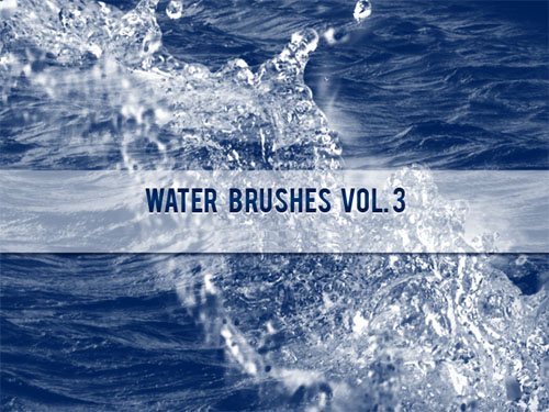 Water Brushes for Photoshop Vol. 3 Water Brushes for Photoshop Vol. 3