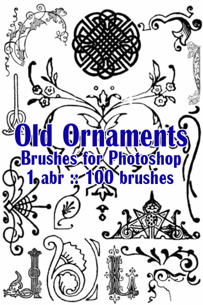 100 Old Ornaments. ����� ��� Photoshop