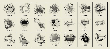 Floral Frame Photoshop Brushes Floral Frame Photoshop Brushes