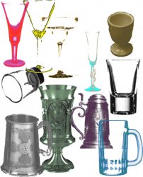 Goblets and Mugs Brushes. ����� ��� Photoshop