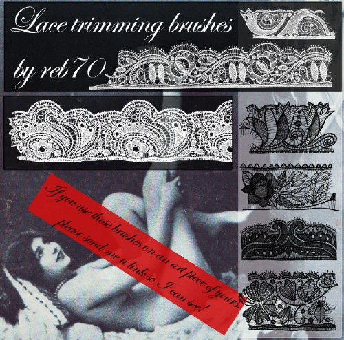 Lace Trimming Brushes