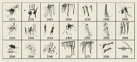 21 Blood Splatter Photoshop Brushes Part 1 21 Blood Splatter Photoshop Brushes Part 1