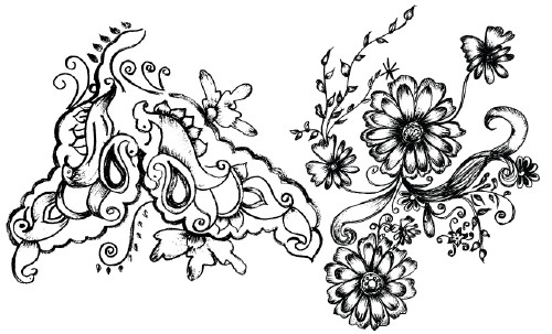 Hand drawn decorative elements stock graphic designs Hand drawn decorative elements stock graphic designs