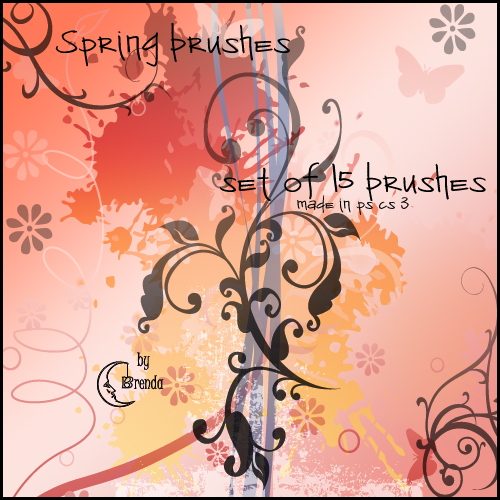 Кисти для Photoshop - Spring Brushes by Brenda Кисти для Photoshop - Spring Brushes by Brenda