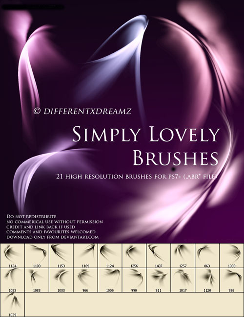 Brushes for Photoshop - Simply Lovely Brushes for Photoshop - Simply Lovely