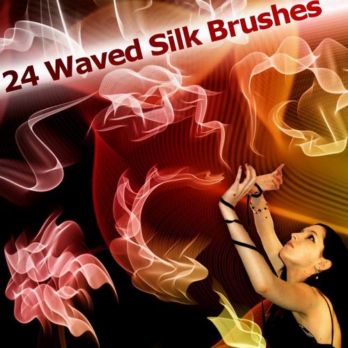 24 waved silk brushes 24 waved silk brushes