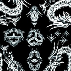 Celtic Dragon Brushes. ����� ��� Photoshop