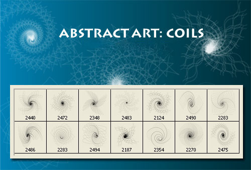 Abstract Art Photoshop Brushes - Coil