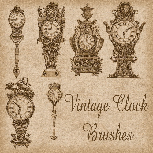 Ship &amp; Watches Vintage Brushes 1 by Diana Creations   -   