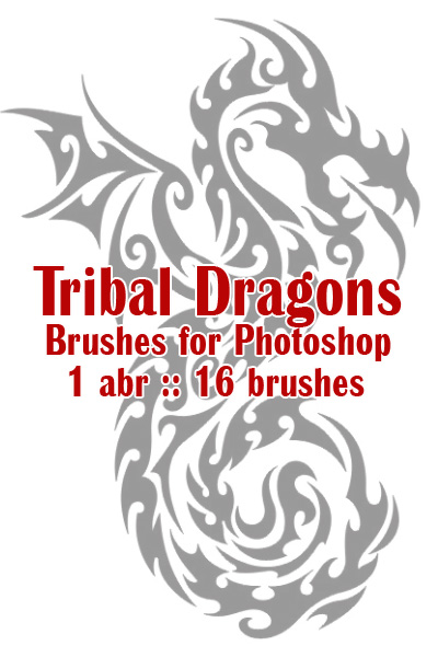 Tribal Dragons. ����� ��� Photoshop