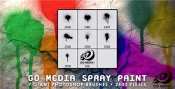 GoMedia - Spray Paint Brushes for Photoshop