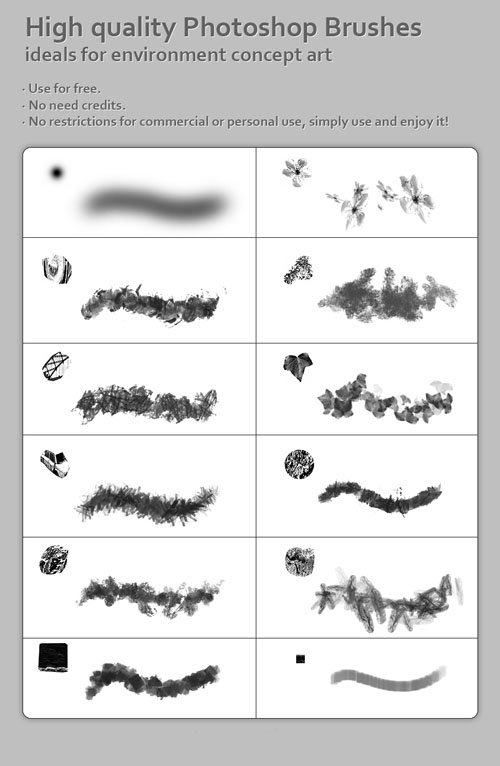 High Quality Photoshop Brushes High Quality Photoshop Brushes