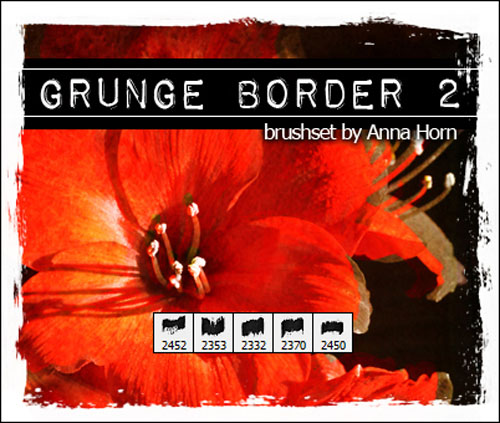 Brushes for Photoshop - Grunge Border Pack 2 Brushes for Photoshop - Grunge Border Pack 2