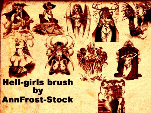 Hell-girls brush set