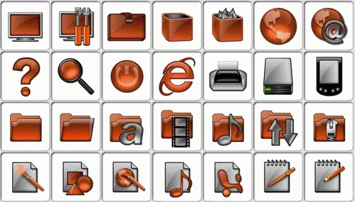 Glass Folders Icons Packs.    ICO