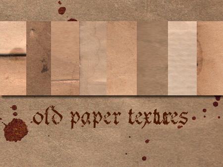   Photoshop - Old Paper Textures