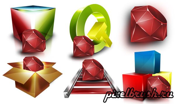 Ruby Programming Icons - Иконки с рубинами Ruby Programming Icons - Иконки с рубинами
