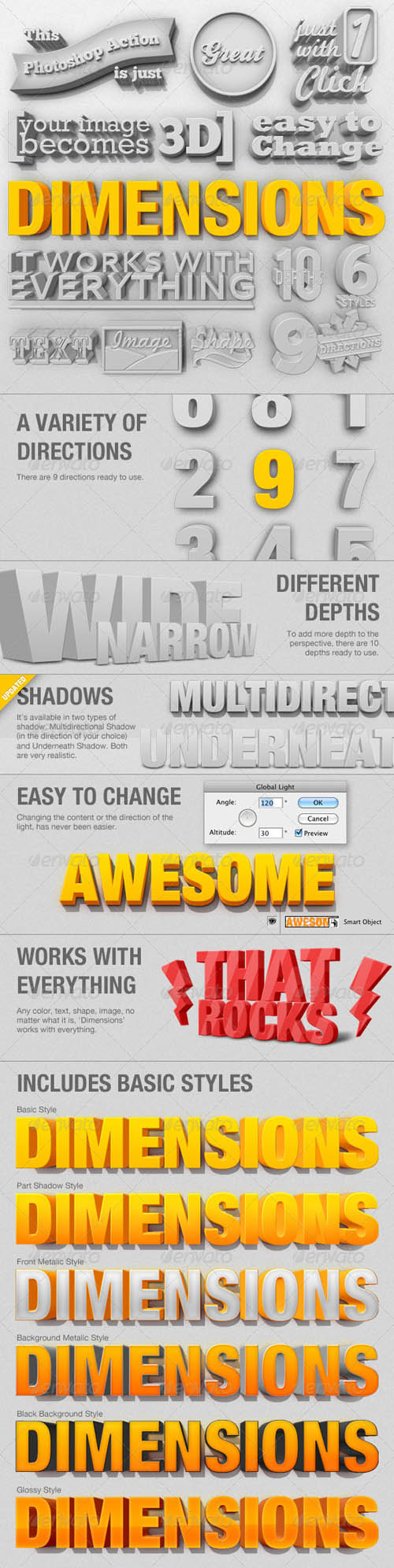 Dimensions - 3D Generator Action Dimensions - 3D Generator Action