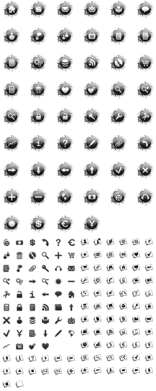 Icons for web designer Blossom, Balloonica, Stickers Icons for web designer Blossom, Balloonica, Stickers
