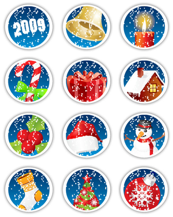 Merry Christmas Icons 2009 - Рождественские иконки Merry Christmas Icons 2009 - Рождественские иконки