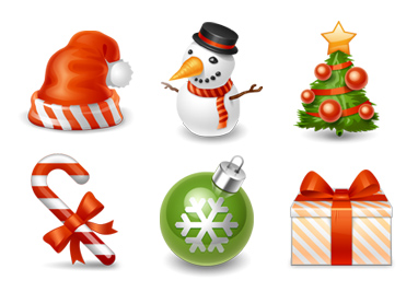 Christmas set icons