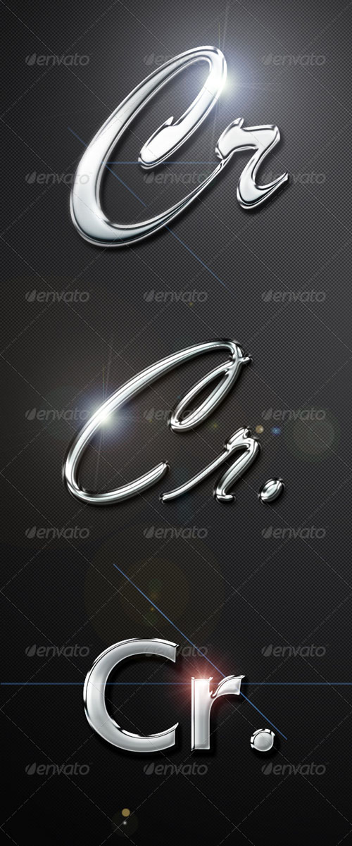 GraphicRiver Professional Chrome Text Effects & Styles GraphicRiver Professional Chrome Text Effects & Styles