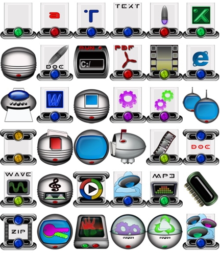 Anthropomorphic Icons Anthropomorphic Icons