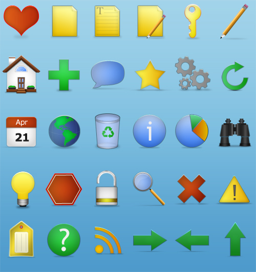 Juicy Fruit Icon Set Juicy Fruit Icon Set
