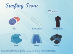 Surfing.    ICNS, ICO, PNG