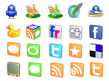 Иконки 3D social icons Иконки 3D social icons