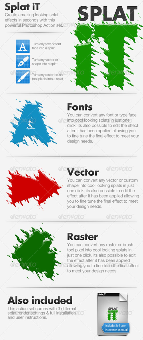 GraphicRiver Splat iT - Give Your Work The Splat Effect! GraphicRiver Splat iT - Give Your Work The Splat Effect!