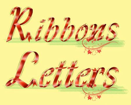 Ribbons Letters