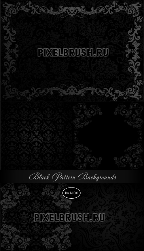 Black Pattern Backgrounds - Черные фоны, узоры Black Pattern Backgrounds - Черные фоны, узоры