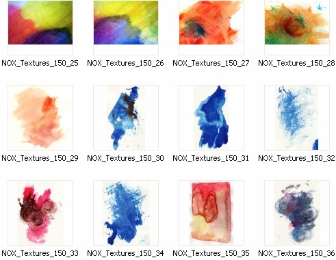 36 Watercolor Textures - �������� ��������