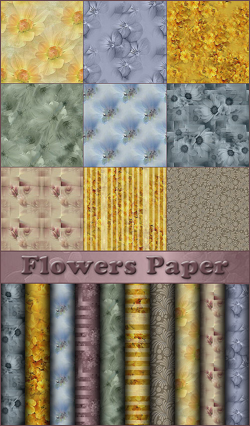 Цветочные текстуры / Flowers Paper Цветочные текстуры / Flowers Paper