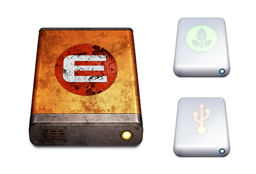 WALL-E and EVE hard drive icons WALL-E and EVE hard drive icons