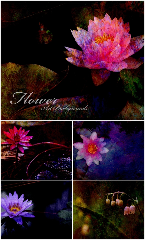Flower Art Backgrounds - Живопись, цветы, фон Flower Art Backgrounds - Живопись, цветы, фон